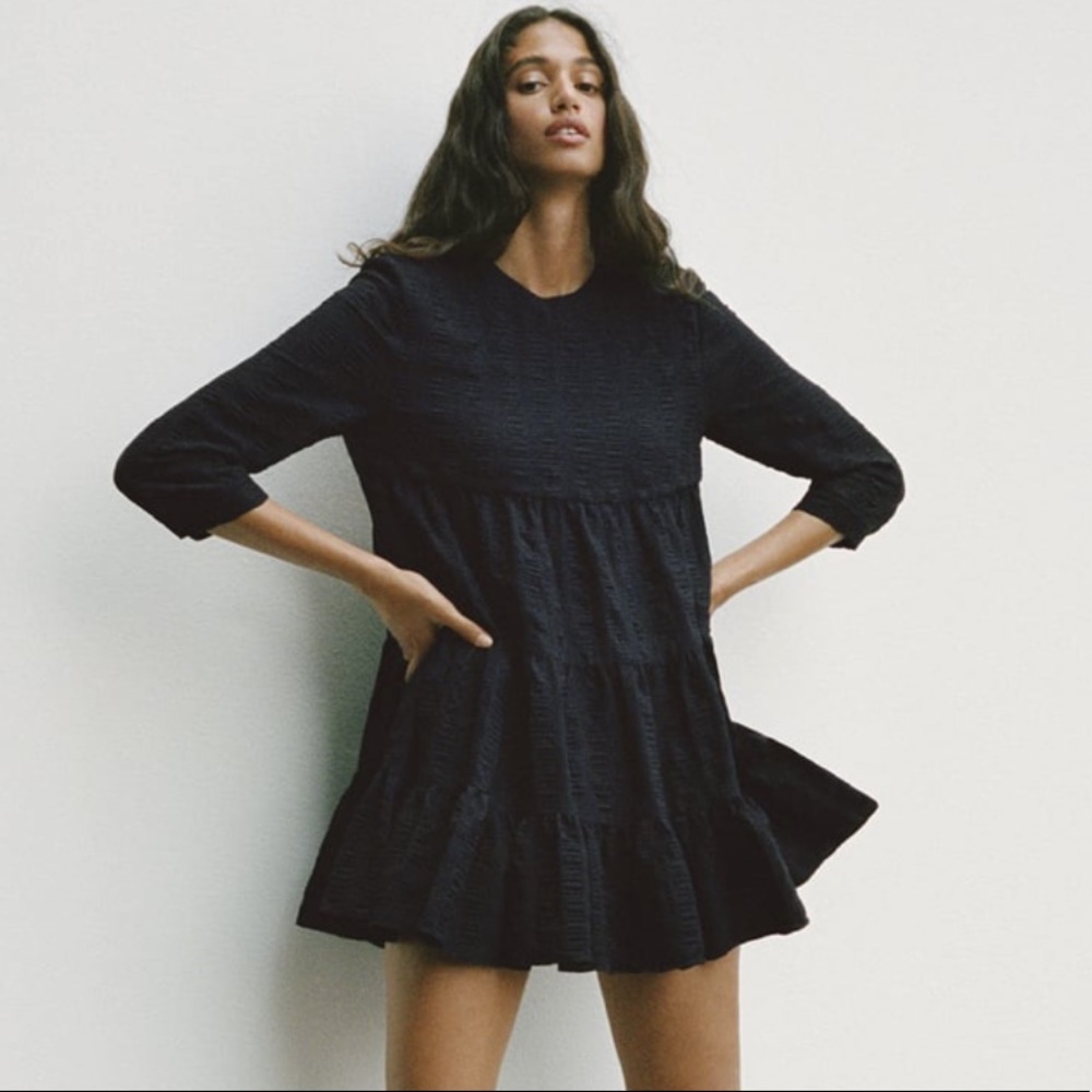 Black Tiered Dress